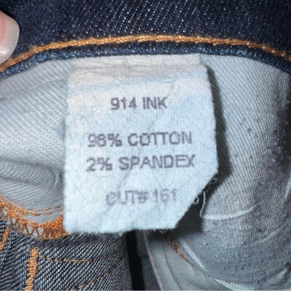 J Brand Women’s Dark Wash Straight Leg Jeans Size 28 Stretch Premium Denim - Picture 8 of 11